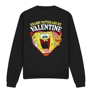 SpongeBob SquarePants Unisex Adult Krabby Patties Are My Valentine Sweatshirt /
